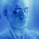 Dr. Manhattan, the American god.